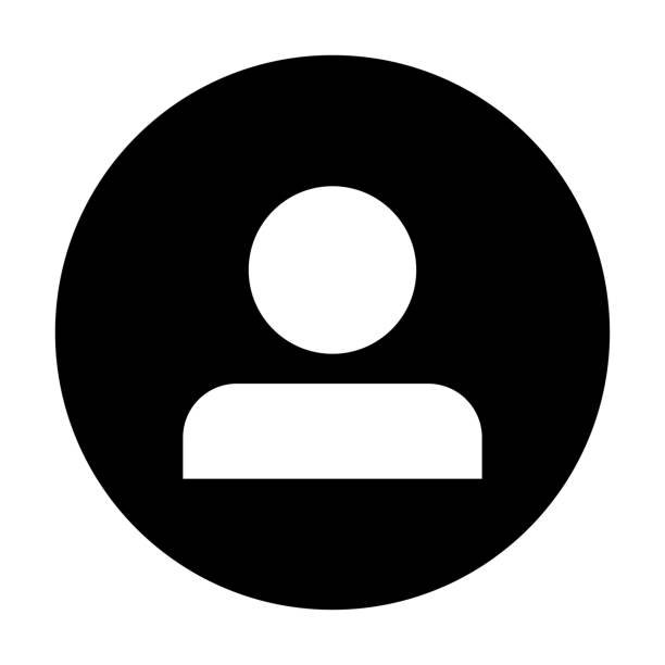 people icon. person icon. User Icon in trendy flat style isolated on black background, vector